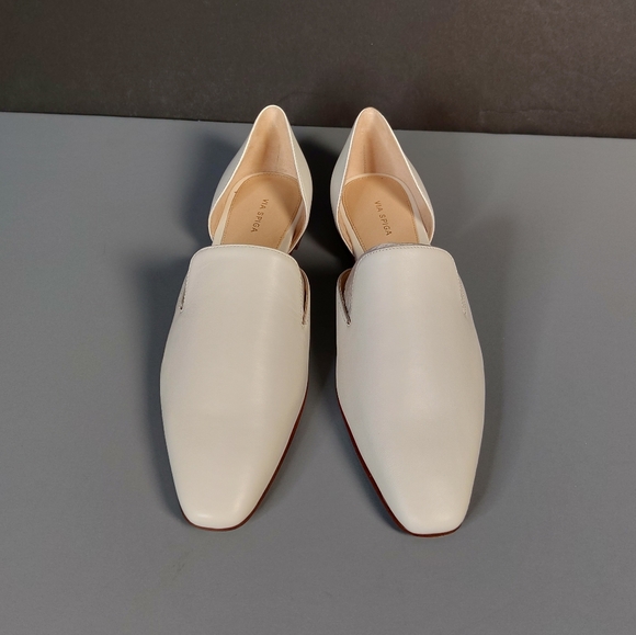 Via Spiga White Flat Shoes - Picture 3 of 9